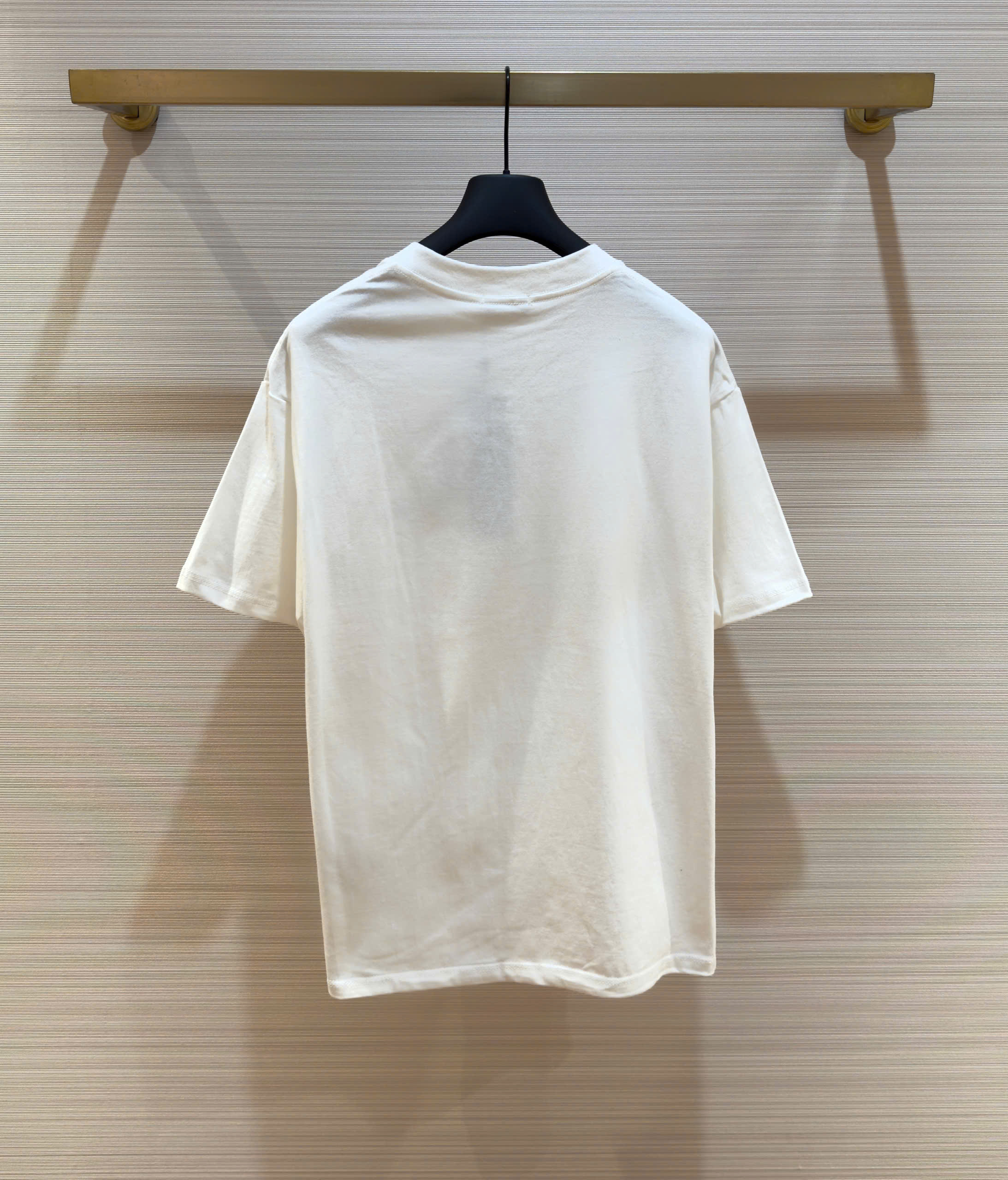 Áo phông T-shirt Dior CD Trắng logo chữ Xanh thêu ngực Like Auth on web DDT